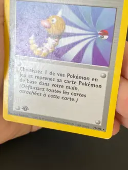CARTE POKEMON RAPPEL 78/102 EDITION 1 FR RARE SET DE BASE - TBE - Image 4