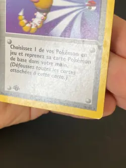 CARTE POKEMON RAPPEL 78/102 EDITION 1 FR RARE SET DE BASE - TBE - Image 5