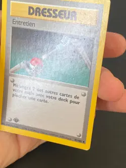 CARTE POKEMON ENTRETIEN 83/102 EDITION 1 FR SET DE BASE PEU COMMUNE - TBE/EXC - Image 3