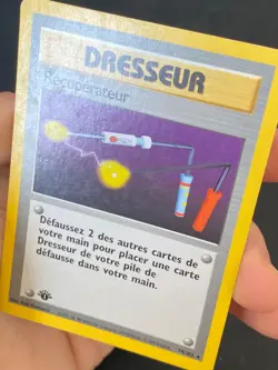 CARTE POKEMON RECUPERATEUR 74/102 EDITION 1 FR RARE SET DE BASE - TBE - Image 2