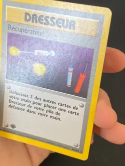 CARTE POKEMON RECUPERATEUR 74/102 EDITION 1 FR RARE SET DE BASE - TBE - Image 3
