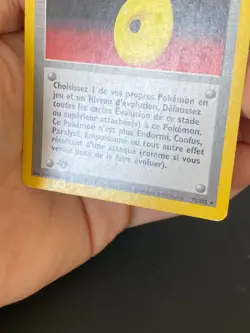 CARTE POKEMON VAPORISATEUR RETROGRADE 72/102 EDITION 1 FR RARE SET DE BASE - TBE - Image 4