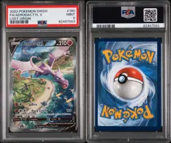 2022 Pokemon LOST ORIGIN FULL ART AERODACTYL V ALT RARE 180/196 PSA 9 - Image 1