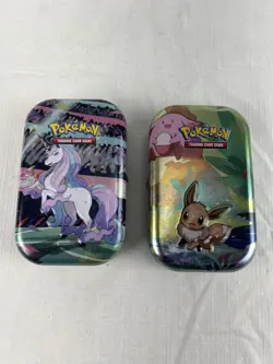 Pokemon TCG Galar Power Mini Tin Lot Of 2 Opened 820650807404 - Image 1