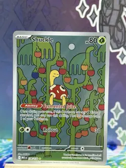Shuckle 136/132 - ME01: Mega Evolution Pokemon Illustration Rare Holo NM - Image 1