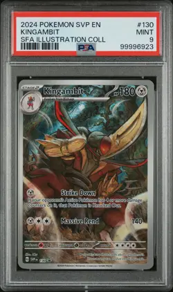 2024 POKEMON SVP EN-SV BLACK STAR PROMO #130 KINGAMBIT PSA 9 - Image 1