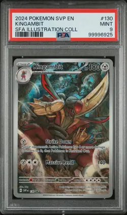 2024 POKEMON SVP EN-SV BLACK STAR PROMO #130 KINGAMBIT PSA 9 - Image 1