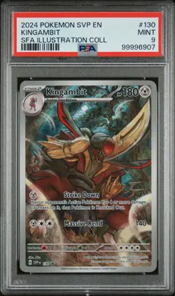 2024 POKEMON SVP EN-SV BLACK STAR PROMO #130 KINGAMBIT PSA 9 - Image 1