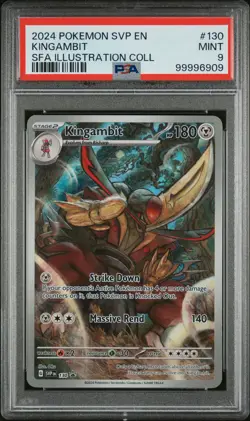 2024 POKEMON SVP EN-SV BLACK STAR PROMO #130 KINGAMBIT PSA 9 - Image 1