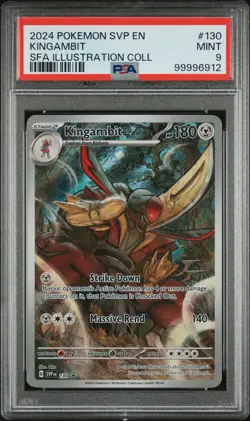 2024 POKEMON SVP EN-SV BLACK STAR PROMO #130 KINGAMBIT PSA 9 - Image 1