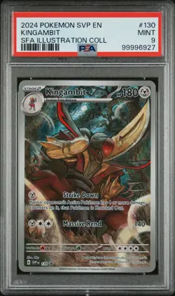 2024 POKEMON SVP EN-SV BLACK STAR PROMO #130 KINGAMBIT PSA 9 - Image 1