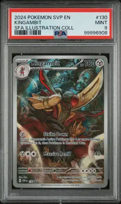 2024 POKEMON SVP EN-SV BLACK STAR PROMO #130 KINGAMBIT PSA 9 - Image 1