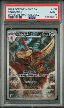 2024 POKEMON SVP EN-SV BLACK STAR PROMO #130 KINGAMBIT PSA 9 - Image 1
