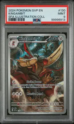 2024 POKEMON SVP EN-SV BLACK STAR PROMO #130 KINGAMBIT PSA 9 - Image 1