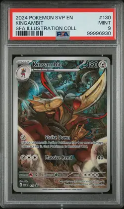 2024 POKEMON SVP EN-SV BLACK STAR PROMO #130 KINGAMBIT PSA 9 - Image 1