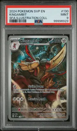 2024 POKEMON SVP EN-SV BLACK STAR PROMO #130 KINGAMBIT PSA 9 - Image 1