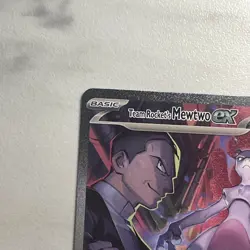 Pokemon Destined Rivals Team Rocket's Mewtwo Ex #231 Special Illustration Rare - Image 3