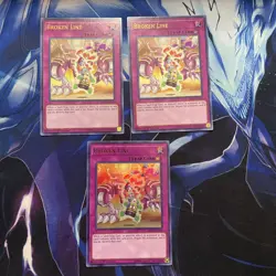 Yugioh! Broken Line MP18-EN156 x3 Playset Ultra Rare 1st Edition NM - Image 1