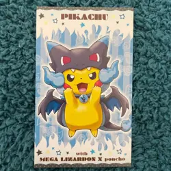 Mega Campaign Pikachu Business Cards Wearing Poncho Charizard Sableye 3 Set - Image 2