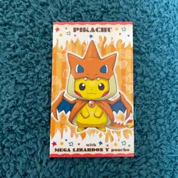 Mega Campaign Pikachu Business Cards Wearing Poncho Charizard Sableye 3 Set - Image 3