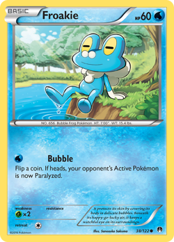 Froakie 38/122 Common | BREAKpoint | Pokemon Card - Image 1