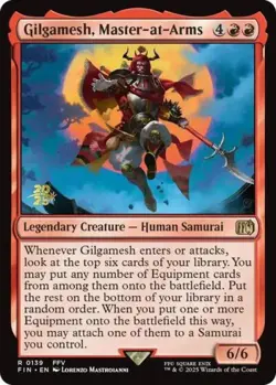 Gilgamesh, Master-at-Arms -Foil Light Play MTG Promos: Prerelease Cards - Image 1