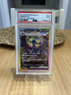 Umbreon EX 217/187 Terastal Festival SV8a Japanese SAR PSA 9 MINT Pokemon card - Image 1