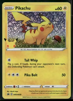 Miscellaneous Cards & Products #SWSH039 Pikachu Holo - Image 1