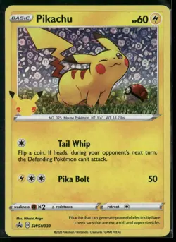 Miscellaneous Cards & Products #SWSH039 Pikachu Holo - Image 1