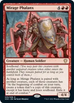 Mirage Phalanx 035/038 - Commander: Innistrad: Crimson Vow (2021) - NM - Rare - Image 1