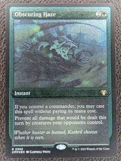 MtG Magic Obscuring Haze Foil Rare CMM #566 Commander Masters x1 - Image 1