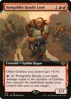 Hobgoblin Bandit Lord - Adventures In The Forgotten Extended Art Foil MTG-NM - Image 1