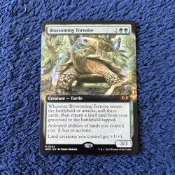 Blossoming Tortoise (Extended Art) Wilds of Eldraine Regular - Image 1