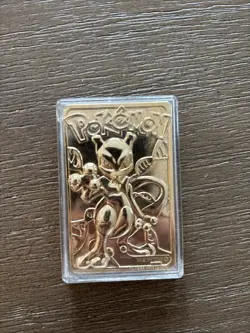 1999 Mewtwo Pokemon 24K Gold Plated Trading card Limited Edition Burger King - Image 1