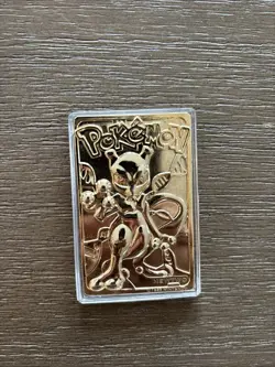 1999 Mewtwo Pokemon 24K Gold Plated Trading card Limited Edition Burger King - Image 2