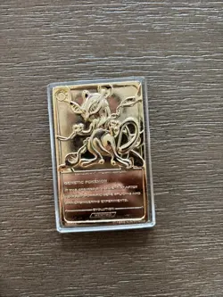 1999 Mewtwo Pokemon 24K Gold Plated Trading card Limited Edition Burger King - Image 3