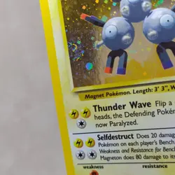 Magneton 009/130 Base Set 2 Holo Rare (Half Swirl) WOTC Pokemon LP Lightly Playe - Image 2