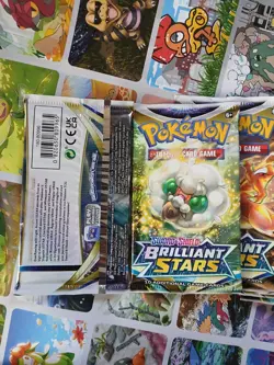 Pokemon TCG Sword & Shield Brilliant Stars Booster Packs Lot of 16 - Image 4