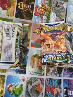 Pokemon TCG Sword & Shield Brilliant Stars Booster Packs Lot of 16 - Image 5