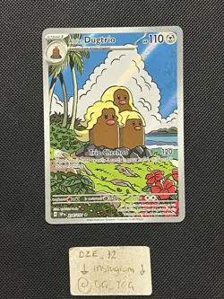 Pokemon Surging Sparks - Alolan Dugtrio - 208/191 - Illustration Art Rare - M/NM - Image 1