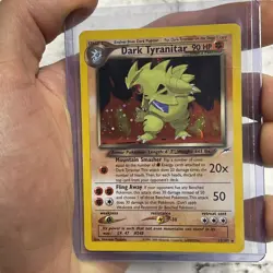 Pokemon Dark Tyranitar 11/105 Neo Destiny Unlimited Holo Rare MP/LP Vintage TCG - Image 1