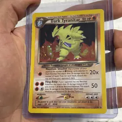 Pokemon Dark Tyranitar 11/105 Neo Destiny Unlimited Holo Rare MP/LP Vintage TCG - Image 2