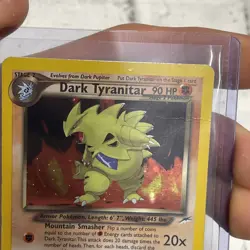 Pokemon Dark Tyranitar 11/105 Neo Destiny Unlimited Holo Rare MP/LP Vintage TCG - Image 3