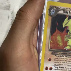 Pokemon Dark Tyranitar 11/105 Neo Destiny Unlimited Holo Rare MP/LP Vintage TCG - Image 4
