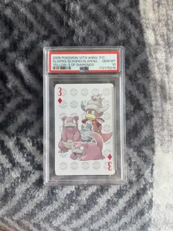 2006 Pokemon Center 10th Anniversary Slowpoke/Slowking Evo POKER PSA 10 - Image 2