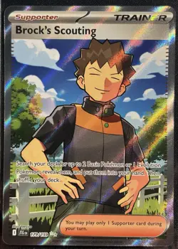 Brock's Scouting 179/159 - Illustration Rare Journey Together Pokemon TCG - NM - Image 1