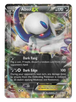 Pokemon Absol EX XY62 Black Star Promo Ultra Rare Holo - MP/LP (Look at Edges) - Image 1