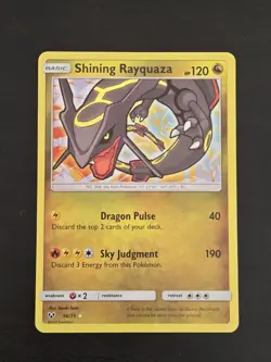 Pokemon TCG - Shining Rayquaza 56/73 - Shining Legends - Shiny Holo Rare - Image 1