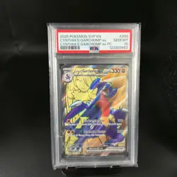 Pokemon 2025 Cynthia's Garchomp EX Premium Collection PSA 10 Black Star Promo - Image 1