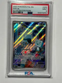2023 Pokemon Paldea Evolved Eiscue #205 Illustration Rare PSA 9 Mint - Image 1